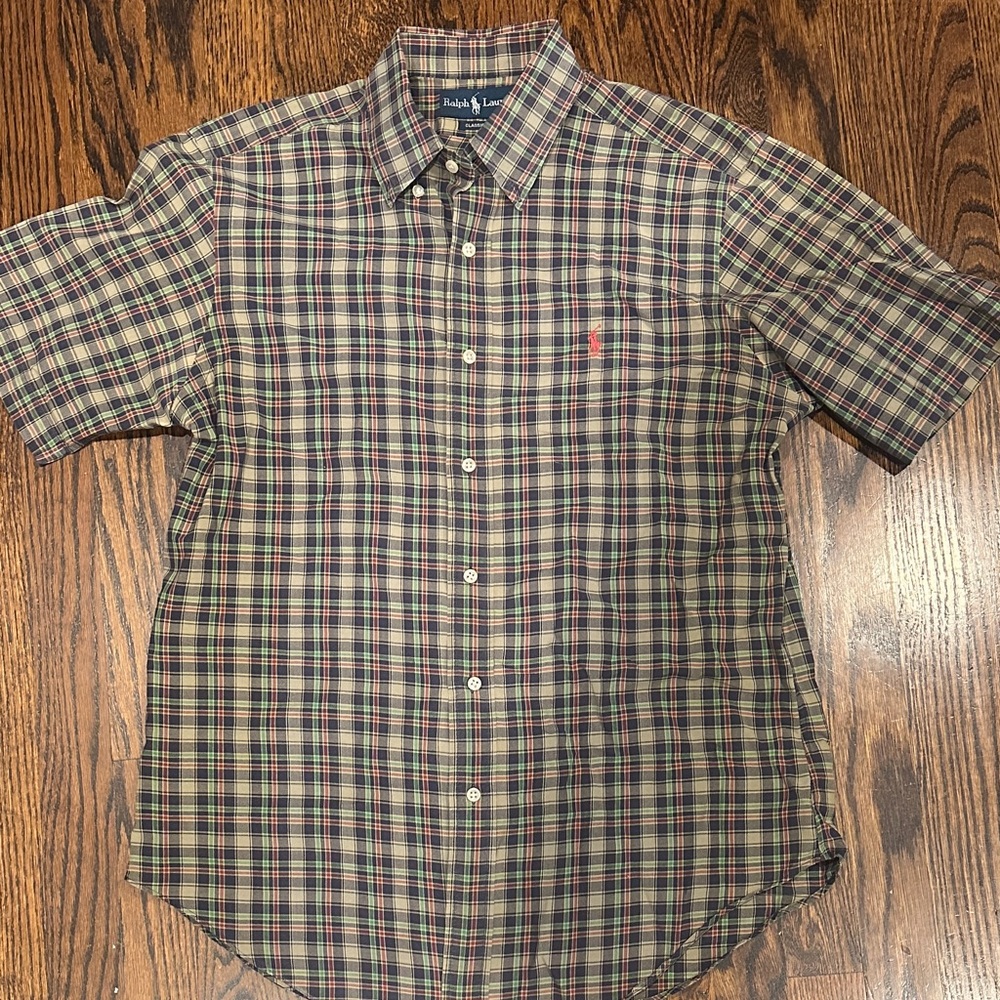 Ralph Lauren Men's Checkered Button Down Shirt
